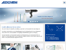 Tablet Screenshot of adchem.de
